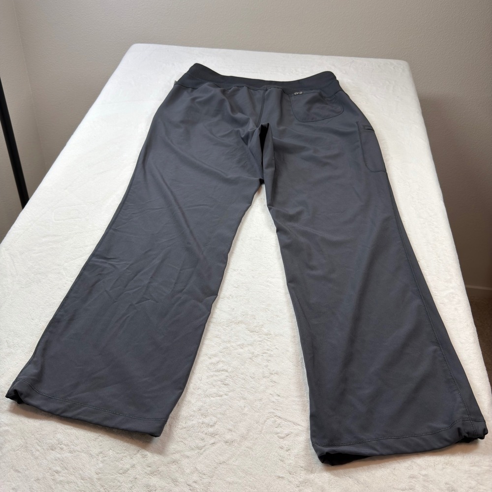 Healing Hands Purple Label Scrub Pants Womens XL Grey Good Cargo‎ Drawstring